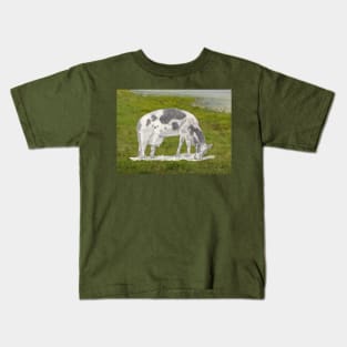 Cow Nibbling on the Grass Kids T-Shirt